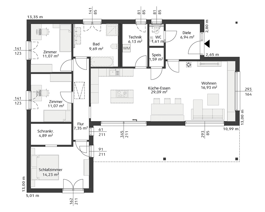 Grundriss Hartl Haus Ambition 121 W