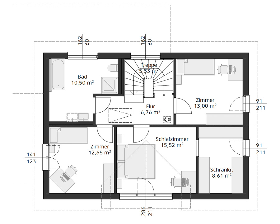 Grundriss HARTL HAUS Ambition 152 S