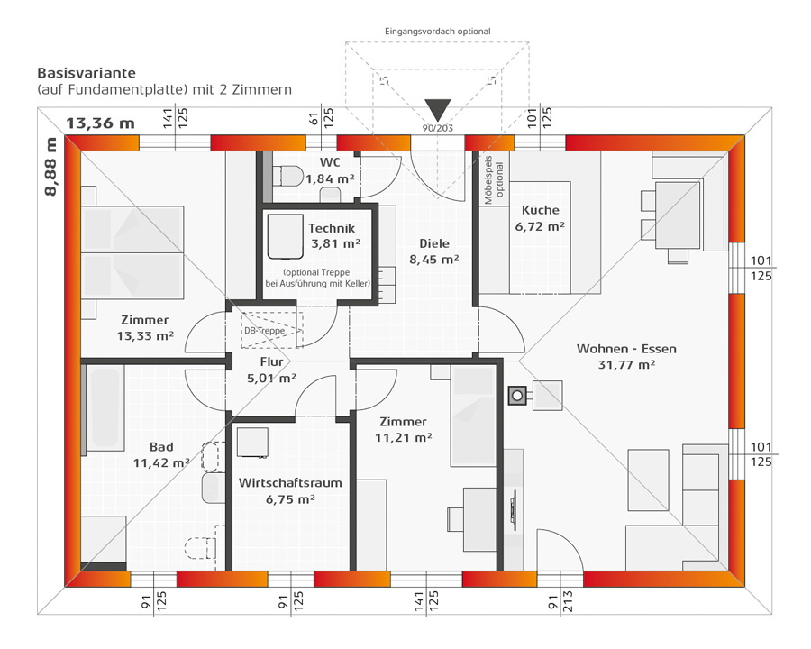 Grundriss Hartl Haus Trend 100 W