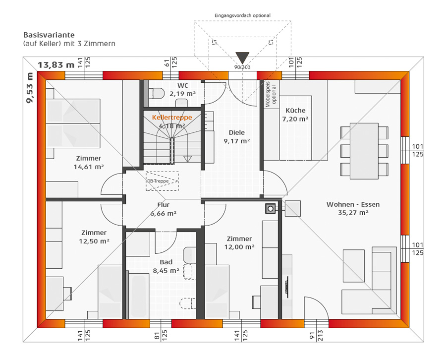 Grundriss Hartl Haus Trend 112 W